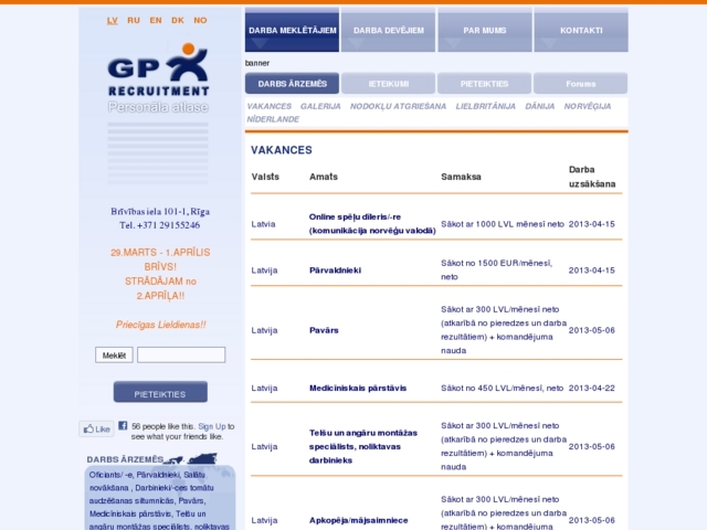 GP Recruitment, SIA